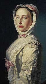Allan Ramsay Ramsay first wife, Anne Bayne, by Ramsay Norge oil painting art